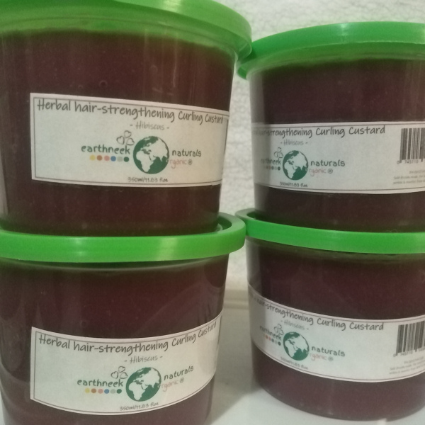 Herbal hair-strengthening Curling Custard (Hibiscus) |Hair|